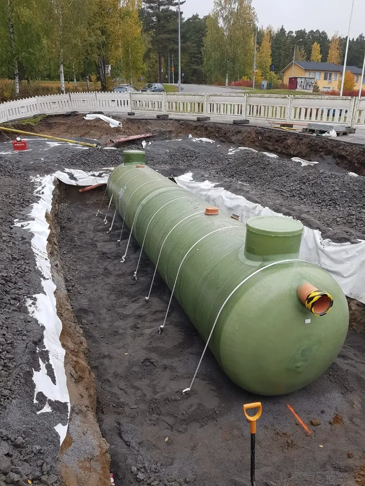 Säiliöasennuksen esivalmistelu